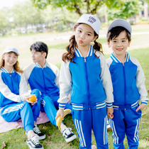 A family of three four spring and autumn clothes 2021 New Tide clothes sports set class uniforms mother and daughter