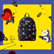BT21 SPACE series cartoon pattern schoolbag cartoon convenient fashion travel backpack LINE FRIENDS