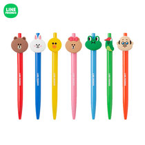 LINE FRIENDS brown bear black gel pen convenient cartoon learning peripheral animation cute interesting stationery