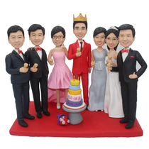 Photo custom soft pottery real doll DIY doll custom mud figure sculpture Wax figure Send friends to get married