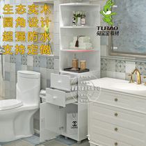 Corner Cabinet Solid Wood Corner Cabinet Triangle Shelve room Triangle cabinet locker Bathroom Side Cabinet Waterproof Toilet side cabinet