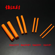 Fly fishing Floating Road Bait Foam Cylinder Flying fishing parachute column 3mm 5mm 8mm 12mm Orange