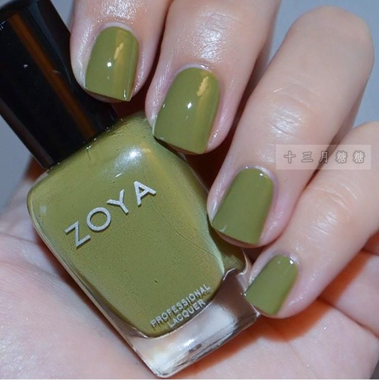 美国zoya指甲油zp902清新青草木嫩绿色橄榄绿arbor持久防水不掉色