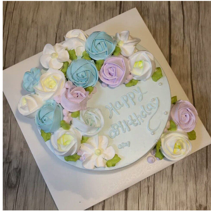 郑州生日蛋糕同城速递 个性裱花创意奶油蛋糕 郑州送货上门