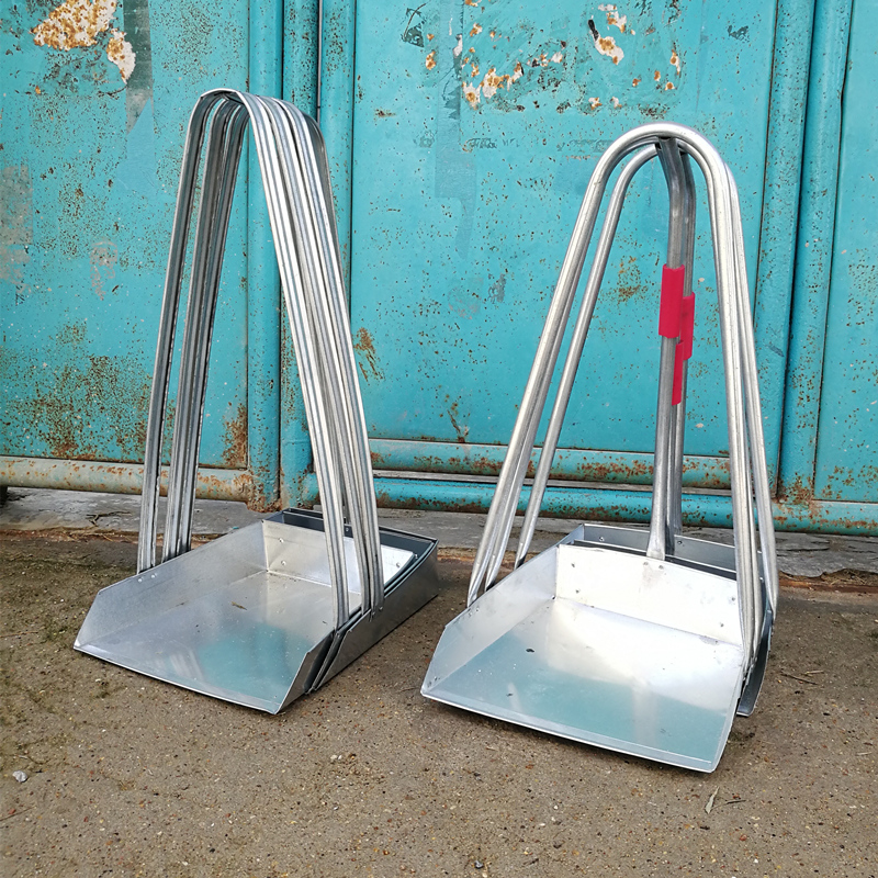 卫洋 簸箕单个铁撮箕子不锈钢畚斗家用加厚耐用垃圾铲加高铁撮子