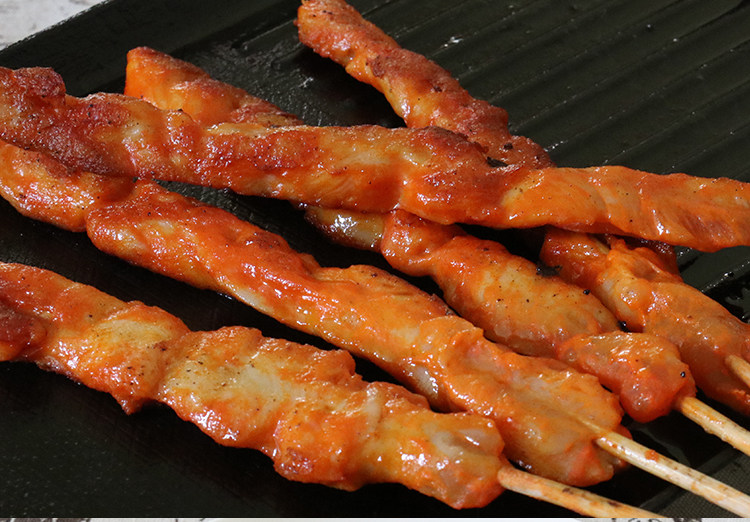 澳洲大串1000g/20根 鸡腿肉 油炸里鸡肉串 烧烤半成品 相连串食材