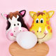 Zodiac Balloons, Rats, Cows, Rabbits, Dragon Snakes, Horses, Monkeys, Chickens, Pigs, Pigs, Birthday, Background, Cartoons