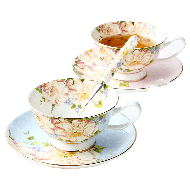Goods to transport European - style ipads porcelain coffee cup sets tea tea set household three pieces of pottery British red tea cups and saucers
