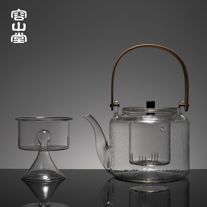 Cooking RongShan hall glass teapot'm household automatic steam the single steaming pot of tea, the electric kettle TaoLu tea stove tea sets