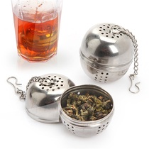 Stainless steel seasoning ball Tea ball soup ball hot pot spice leak tea filter Tea partition creative environmental protection