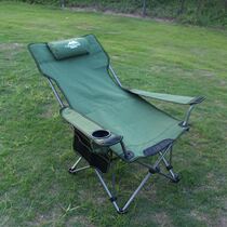 Folding Chair Outdoor (daily) Outdoor portable fishing chair portable sitting and lying double bed chair for lunch break