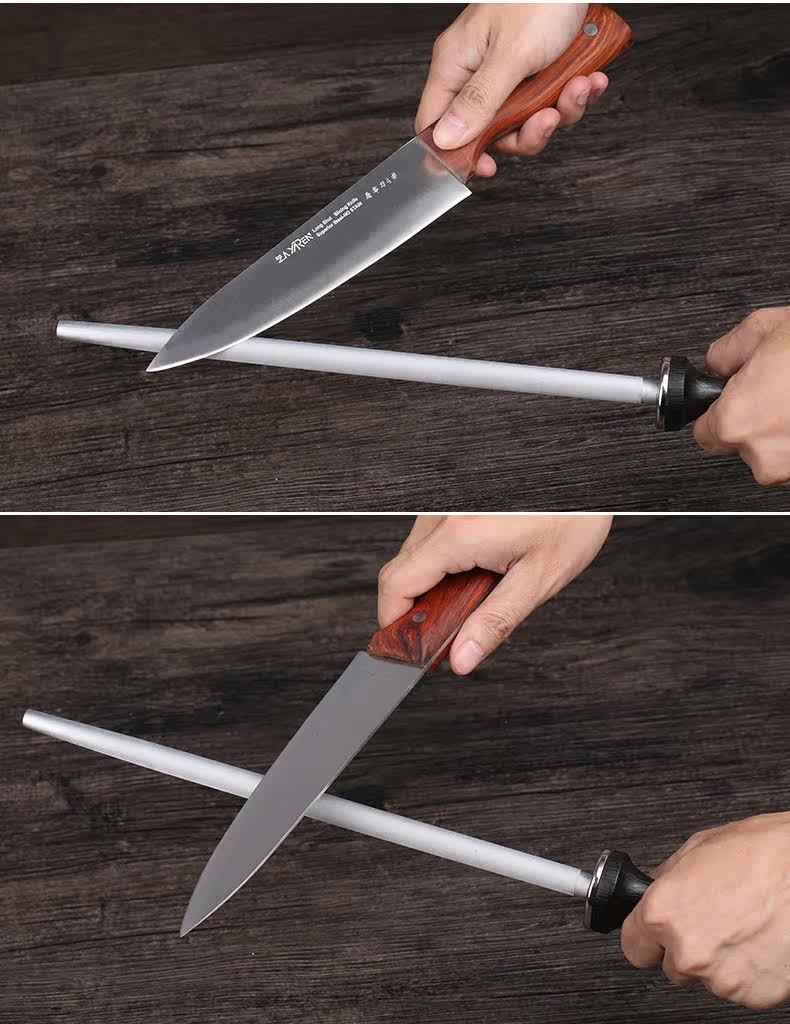 艺人作磨刀棒杀羊刀磨刀棍卖肉磨刀器杀猪割肉刀剔骨刀屠宰刀棍