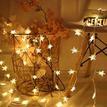 Star Lights Strings of Stars Girl Hearts Nets Red Room Arranged Led Festoon Lights string Lights Full Star Bedroom Decoration