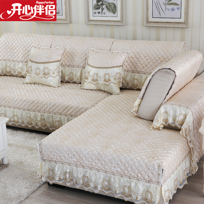 欧式沙发垫四季防滑沙发套简约现代沙发巾实木沙发罩飘窗垫定制产品展示图4