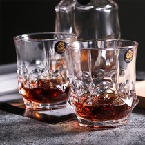 Ripples lead-free crystal set glass whiskey cup thick beer cup creative juice Cup heavy model