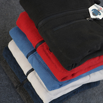 Special price beautiful single male fine fleece thickened windproof and warm upright collar zipped open-shirt Outdoor grab jacket with big code