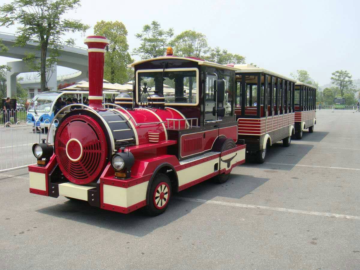 出售景区旅游展览观光燃油小火车 房地产接待游乐场设施设备