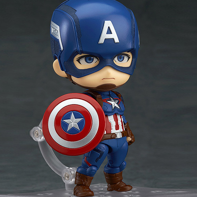 库存有限gsc复仇者联盟粘土人美国队长人偶手办动漫周边