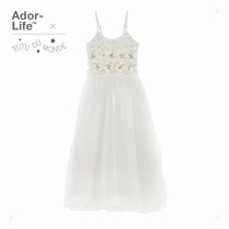 ▲ Specialty Tutu du Monde petal angel Elegant white floating long dress spot