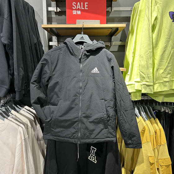 Genuine adidas/Adidas men's outdoor cotton coat casual hooded hooded warm cotton clothes HT8715 Genuine adidas/Adidas men's outdoor cotton coat casual hooded hooded warm cotton clothes HT8715