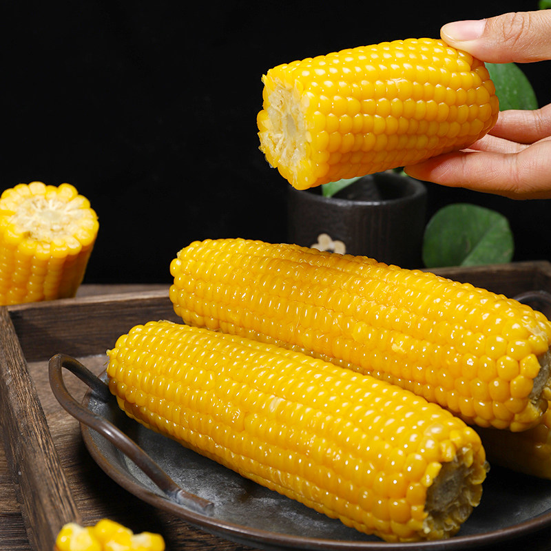 七彩庄园新鲜东北黄糯玉米