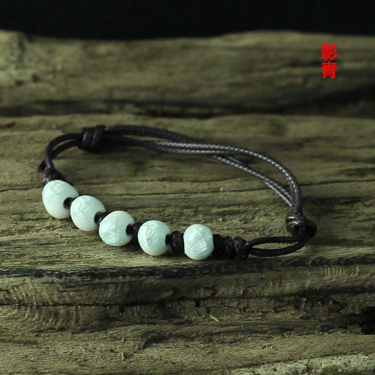 Ceramic wholesale braided jingdezhen porcelain beads bracelet with small and pure and fresh JXB152