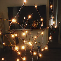 led small lights flashing lights string lights starry lights room layout Net red decorative lights branch lights star lights