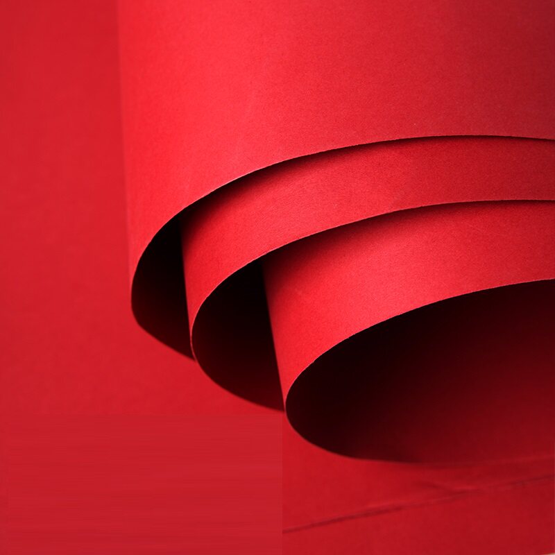 双面大红卡纸红色纸中国红硬卡纸手工卡红(热品库)