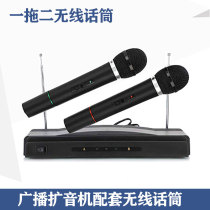 Wireless microphone one drag two home KTV singing conference stage microphone public address dedicated handheld