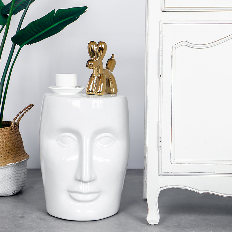 Nordic ins face monk head what recreational chair who sofa edge creative ceramic decoration designer landing furnishing articles