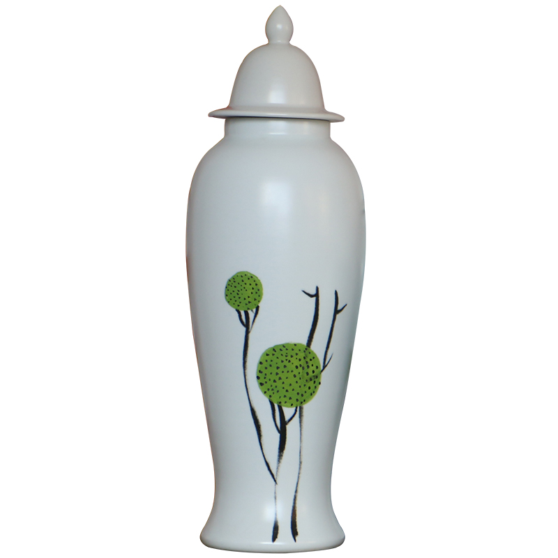 Jingdezhen European - style hand - made white dandelion general ceramic pot three - piece furnishing articles of modern creative household act the role ofing is tasted