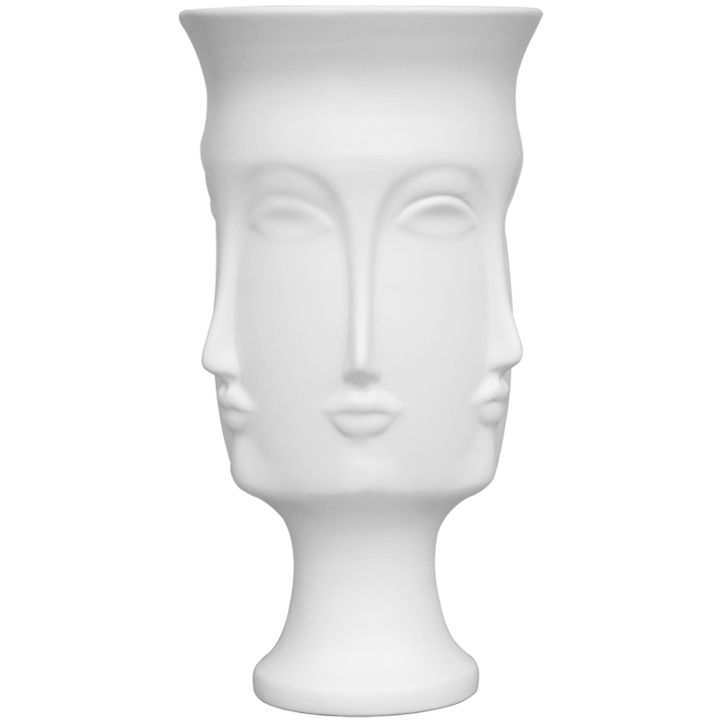 I and contracted white porcelain face vase creative MUSES hydroponic dried flower flower implement household table decorations