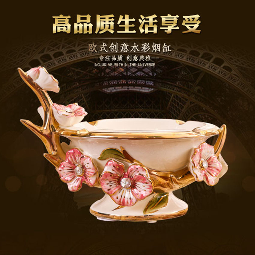 Europe type ashtray creative ceramic ashtray move fashion Europe type ashtray large creative gift