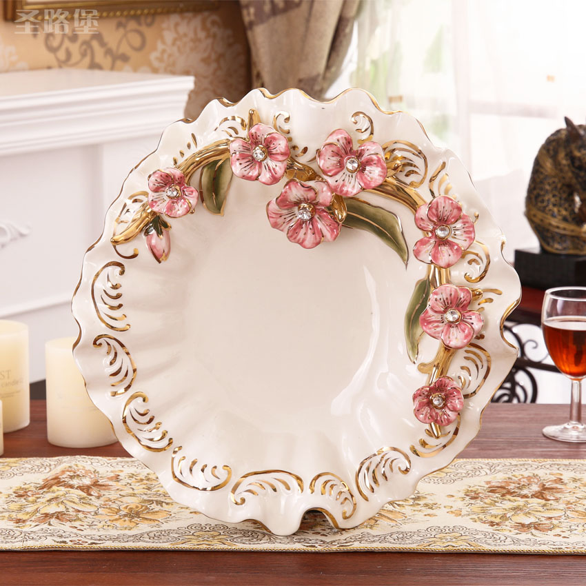 SAN road fort European compote household ceramics European fruit bowl creative I sitting room adornment fruit bowl furnishing articles