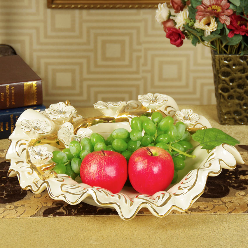 SAN road fort European creative household ceramic bowl sitting room tea table decoration furnishing articles fruit bowl housewarming gift