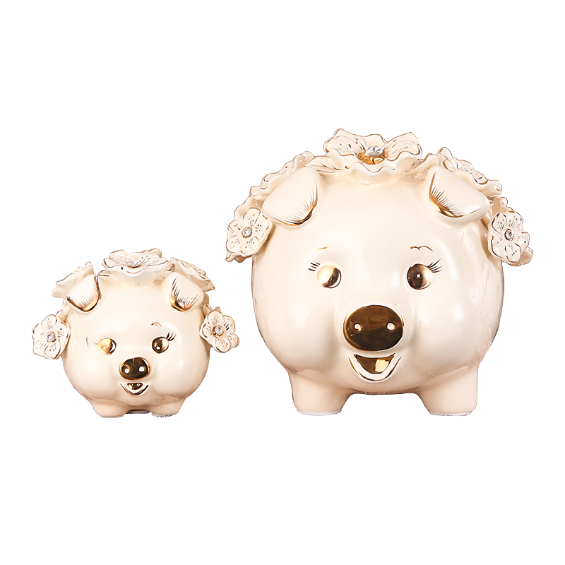 SAN road fort European ceramic furnishing articles inside house decorations pig can save the children bedroom furnishing articles furnishing articles creative gifts