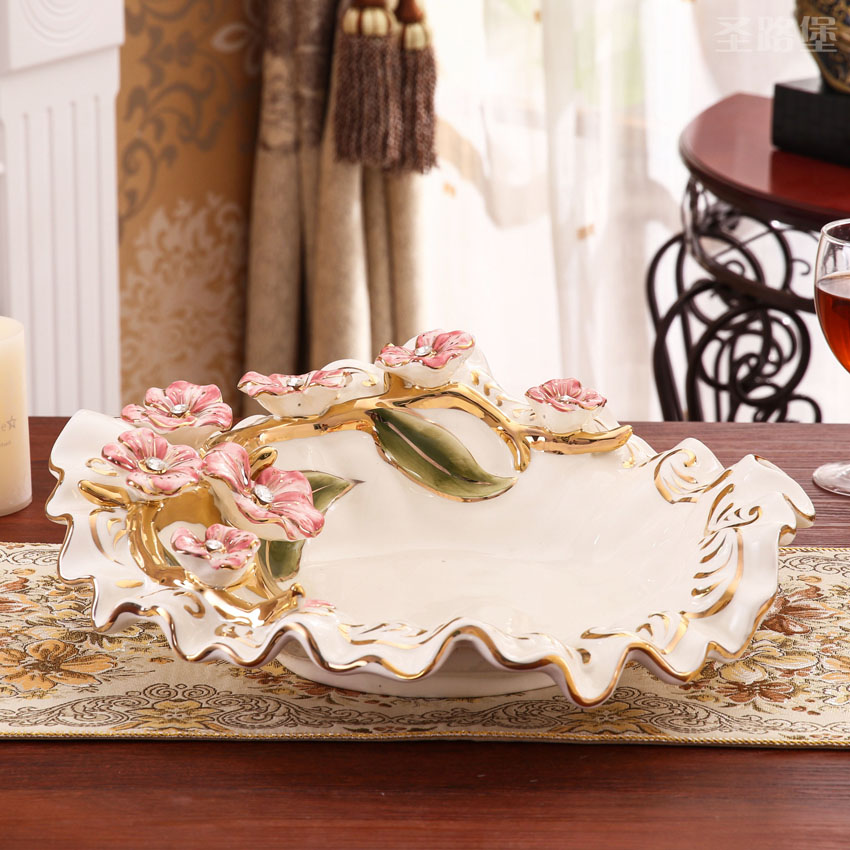 SAN road fort European compote household ceramics European fruit bowl creative I sitting room adornment fruit bowl furnishing articles