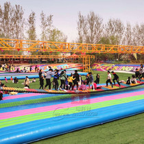 Douyin with large net red bridge swing bridge suspension bridge equipment inflatable air cushion Scenic Spot Farm outdoor amusement facilities