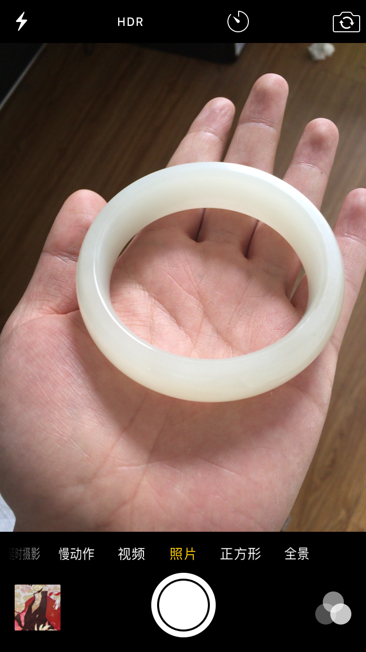 唯美大方和田玉羊脂白玉手镯 58.5#78.73克