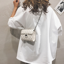 Hong Kong tide brand popular net red high-quality diamond small bag female 2022 new foreign style one-shoulder messenger small square bag