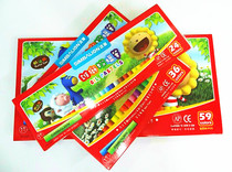 Taiwan Lion Oil Painting Stick Chalk Crayon Cream Lion Children Children Oil Painting Stick Red Box Round 24 Color 36 Color 59 Color