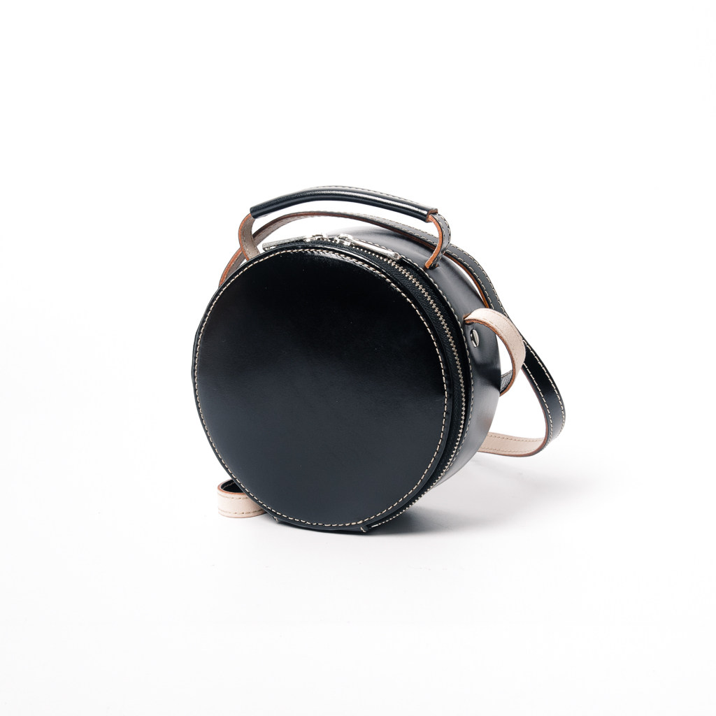 函夏 2017新款牛皮女包圆形包包 真皮迷你包斜挎包单肩可爱小圆包