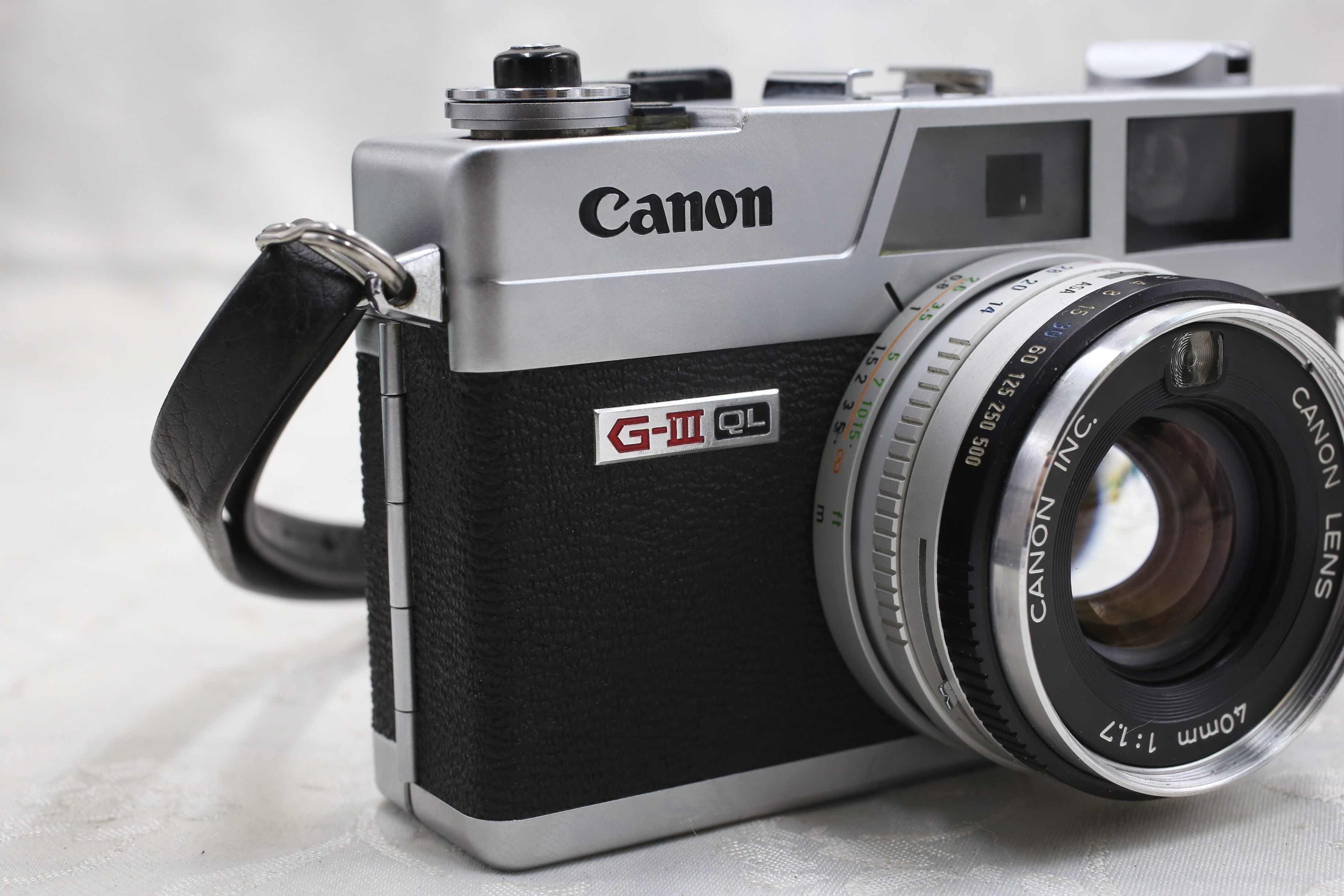 canon/佳能 经典旁轴相机 ql17 giii 银色 七剑之一