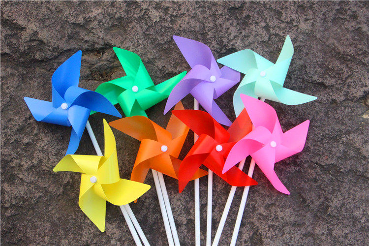 四叶风车批发儿童玩具diy小风车礼品广告节日幼儿园装饰四角风车