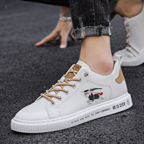 Tide Cards Little White Shoes Men 2022 Spring Autumn New Men Trends Bursting Casual 100 Hitch Breathable Embroidered Canvas Board Shoes