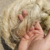 Hemp Peel Hemp Rope Leather jute leather Jute Leather bonsai with fiery linen sole plant leather water heating with fiery hemp linen