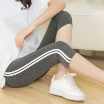 2020 Summer new pregnant women Bottoms Pants Fashion style South Korean Chauma 7 Pants Pants Pure Cotton Thin tooty pants