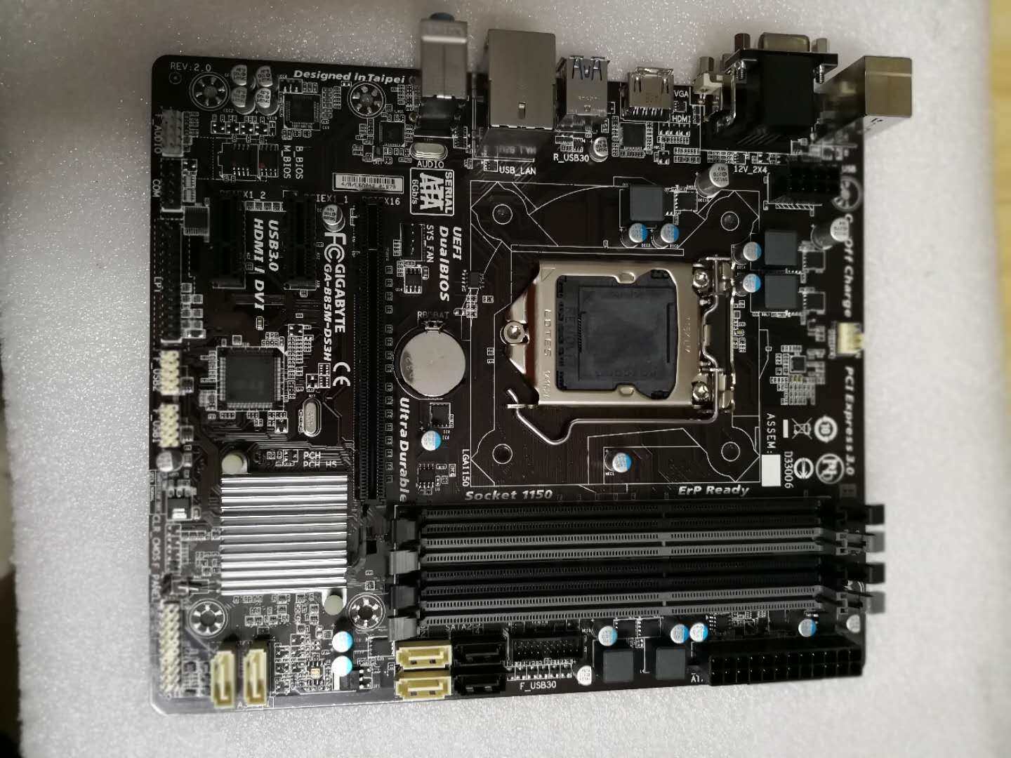 包邮全新gigabyte/技嘉 b85m-d3v plus 主板 1150针 ddr3豪华小板