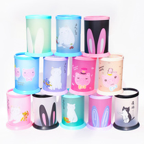 Creative PVC pen holder cute plastic pen holder office ornaments desktop storage DIY combination pen holder student cartoon