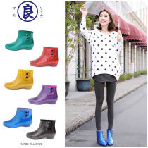 Good Cards Rain Shoes Women Fashion Models Outwear Short Cylinders Japan Imported Waterproof Shoes Adults Fashion Water Shoes Rain Boots Women Tide